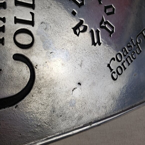 York Metalcrafters 1977 metal cleaver shape charcuterie cutting serving board - Picture 3 of 9